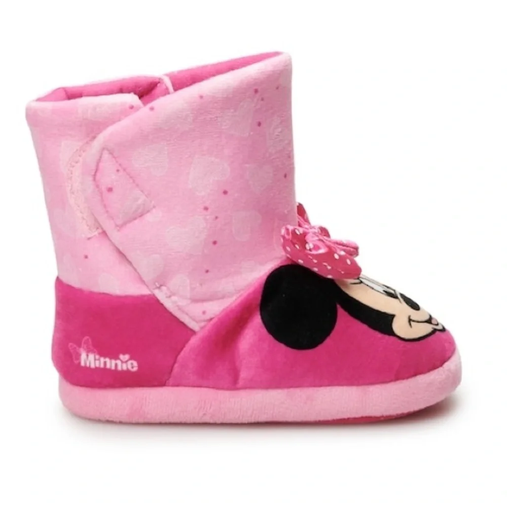 Disney's Minnie Mouse Toddler Girls' Slipper Boots​
